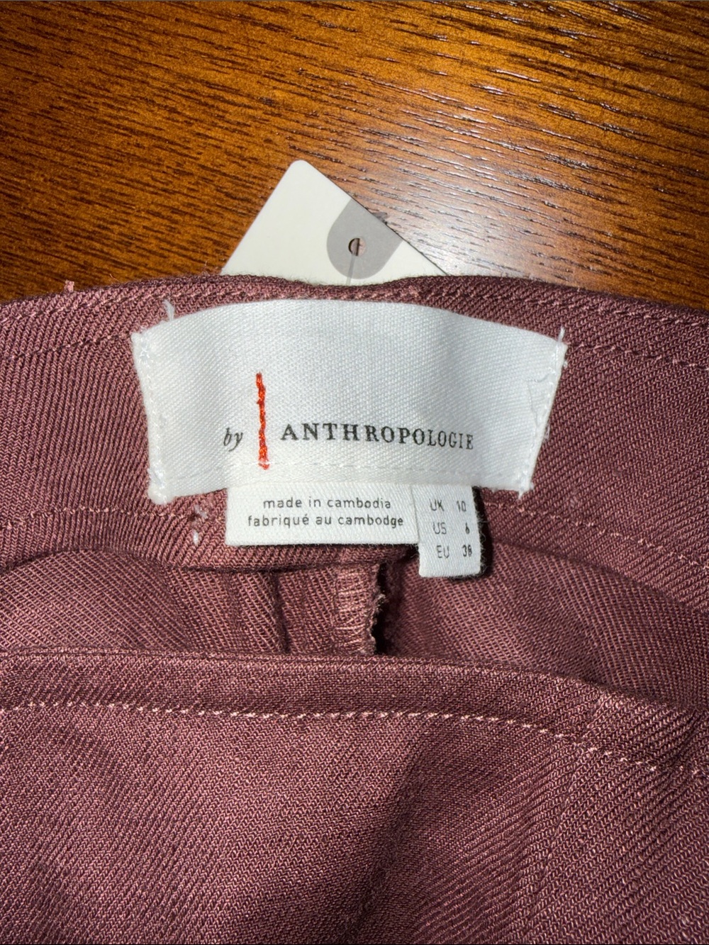 Anthropologie Brown Flared Pants NWT - Picture 2 of 5